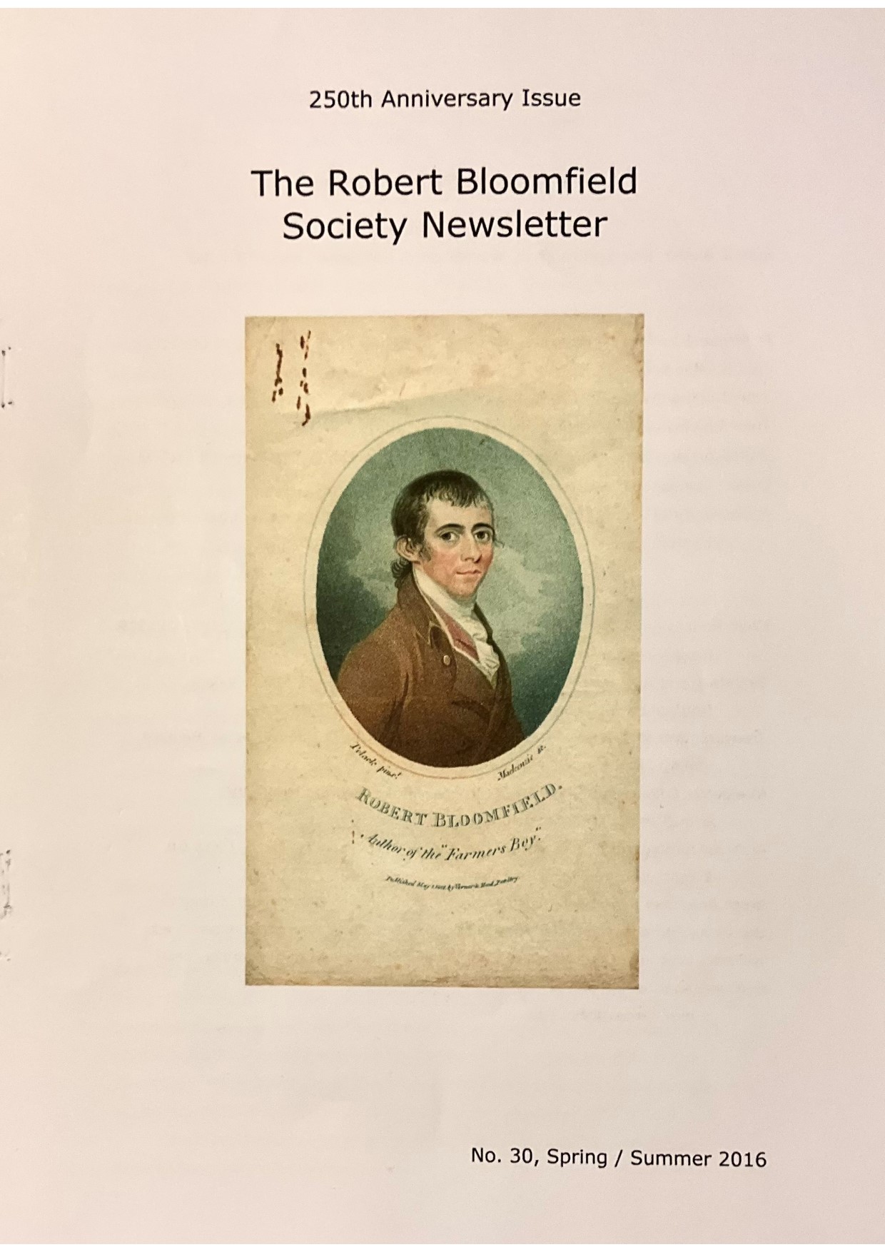 cover of newsletter 30